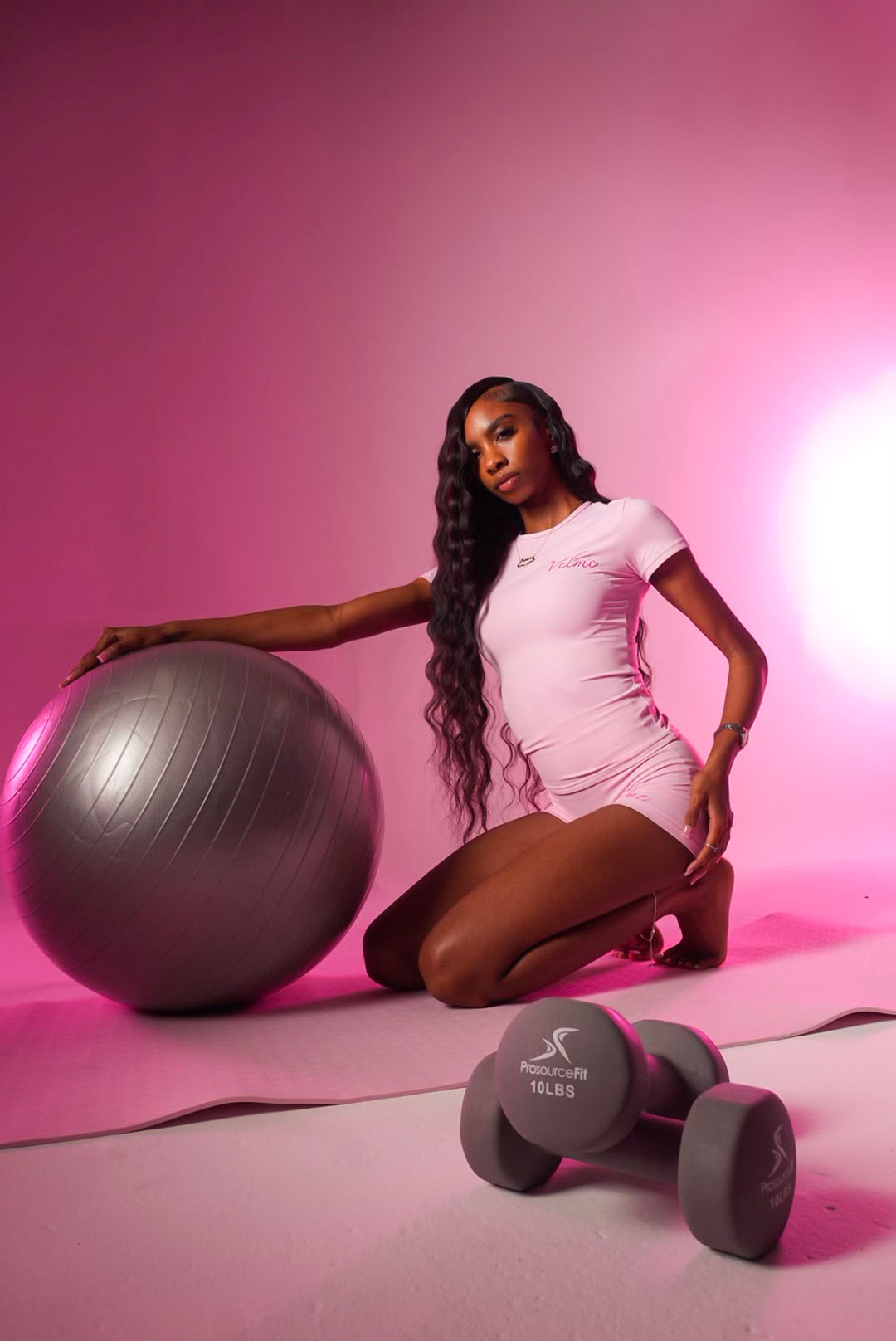 Velme “ pink on pink “ 2 piece set.