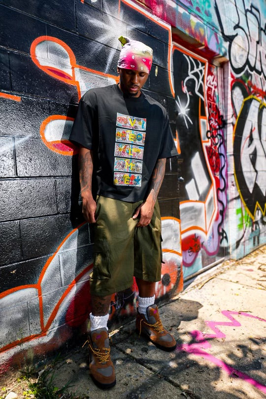 Black “ Funny money “ tee.