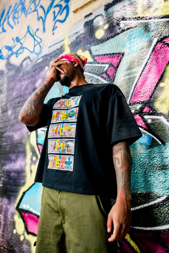 Black “ Funny money “ tee.
