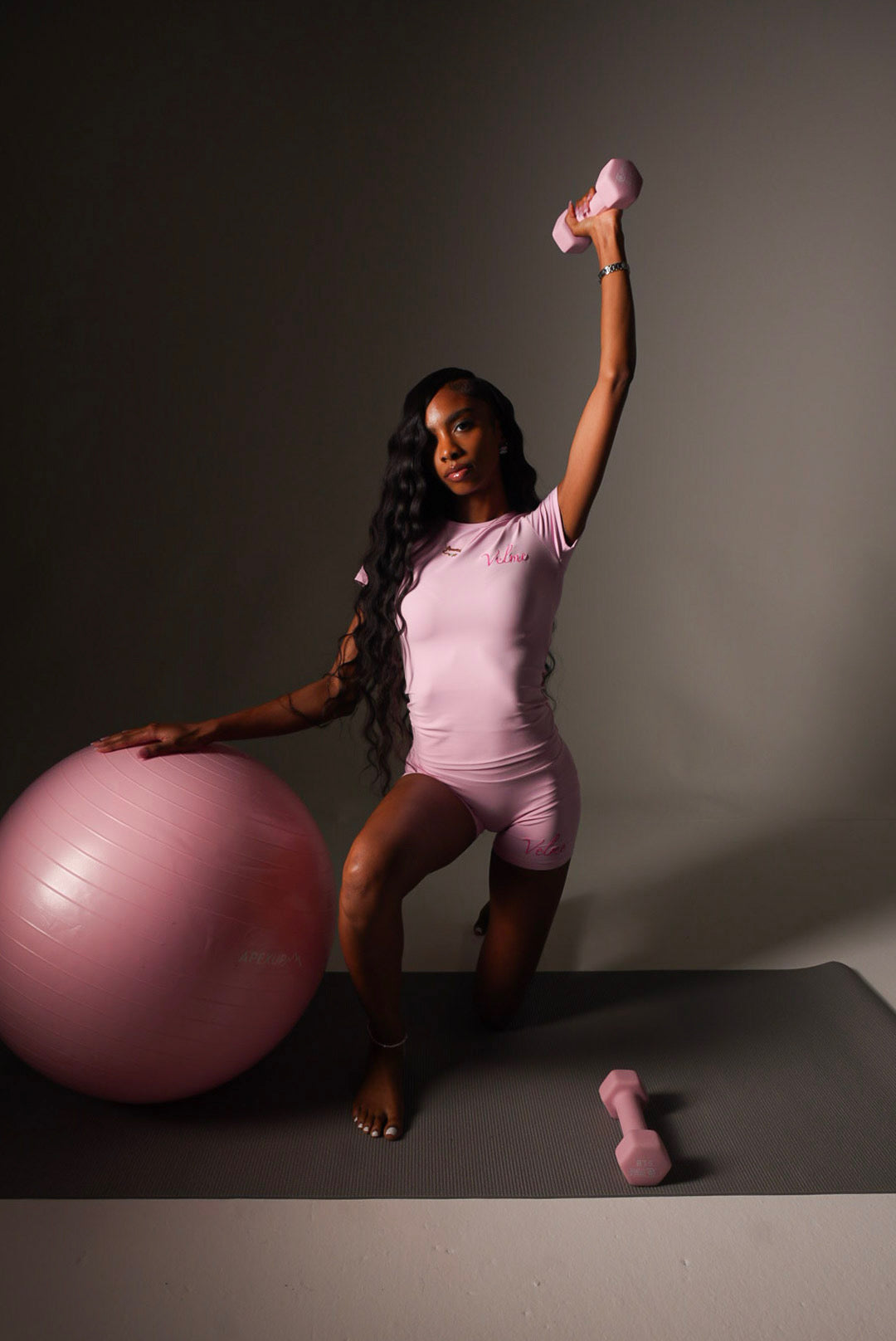 Velme “ pink on pink “ 2 piece set.